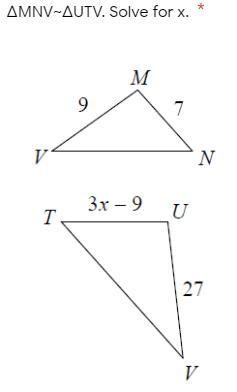 Solve the question using Triangle Similarity Theorem.-example-1