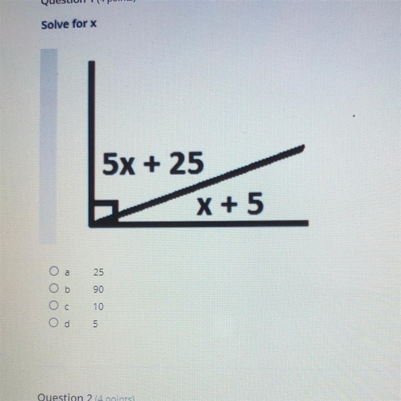 I am not sure if it is suppose to be a total of 180 degrees or 90 degrees . pls help-example-1