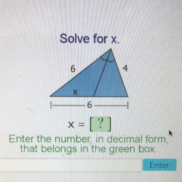 Please help me understand how to do this :) Enter the number, in decimal form, that-example-1