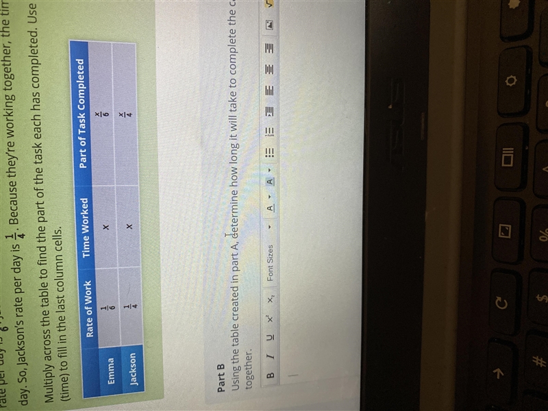 Using the table created in part a determine how long it will take to complete the-example-1