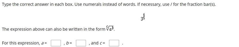 Find the answers for A, b , and c.-example-1