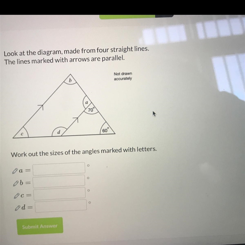 Hi guys please find out the angles-example-1