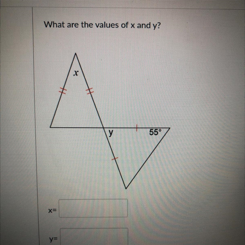 What are the values of x and y?-example-1