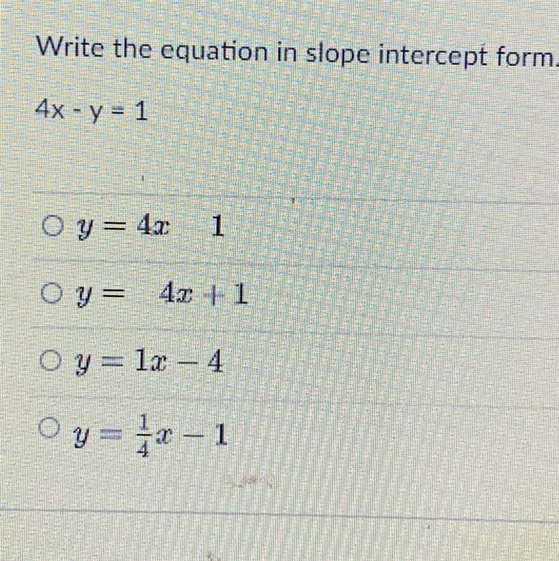 Write the equation in slope intercept form?-example-1