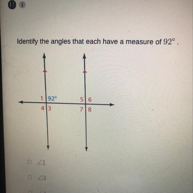 Which ones measure to 92 degrees-example-1