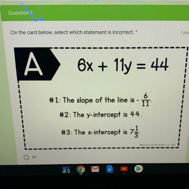 Which statement is incorrect A.1 B.2 C.3-example-1