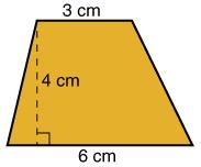 What is the area of the trapezoid? 10 cm 2 12 cm 2 18 cm 2 22 cm 2-example-1