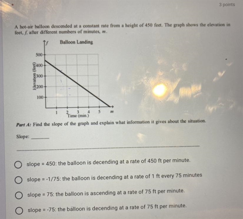 Please help me find the slope of the graph thank you a, b, c, d (picture)-example-1