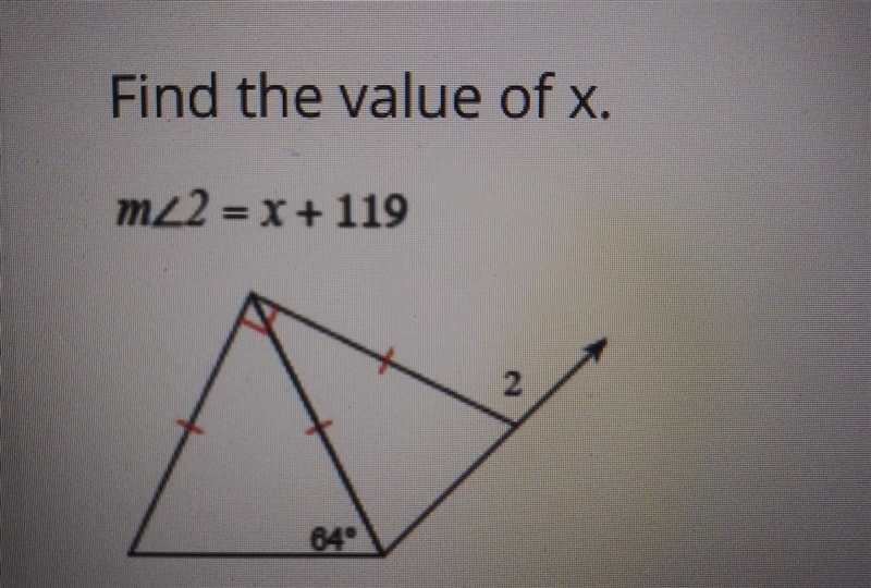 Find the value of x part 2​-example-1