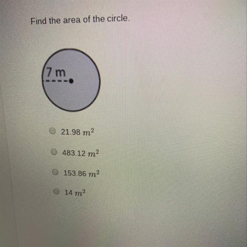 Find the area of the circle-example-1