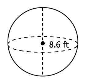 PLEASE HELP ME Find the surface area of the sphere. *-example-1