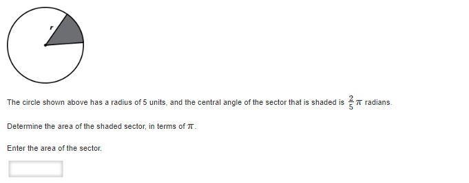 Urgent Help. The circle shown above has a radius of 5 units-example-1