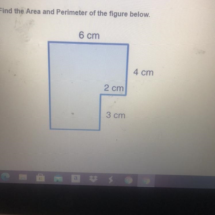 6 cm 4 cm 2 cm 3 cm someone plzzz help i need to find the area-example-1