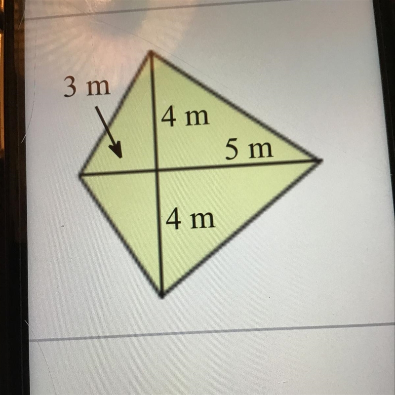 Find the area of the kite-example-1