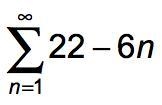 An arithmetic series in sigma notation is shown. What is the sum of the first 14 terms-example-1