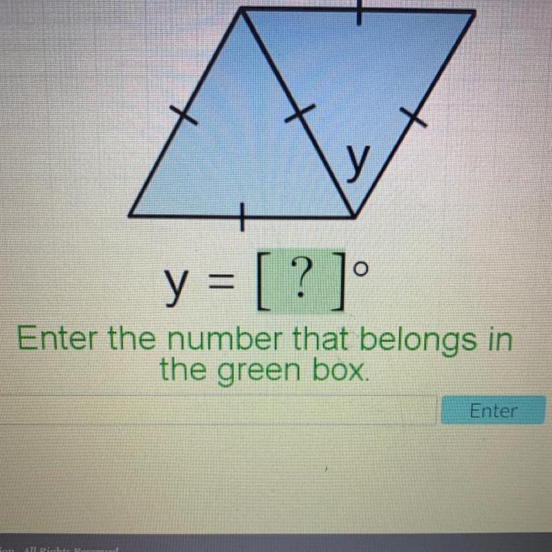 У y = [?] Enter the number that belongs in the green box Enter-example-1