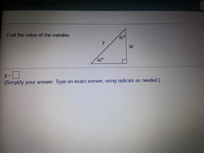 Find the value of the variable (simplify your answer)-example-1