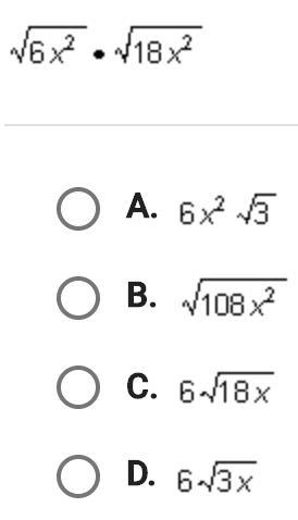 Which choice is equivalent to the product below when x >/ 0?-example-1