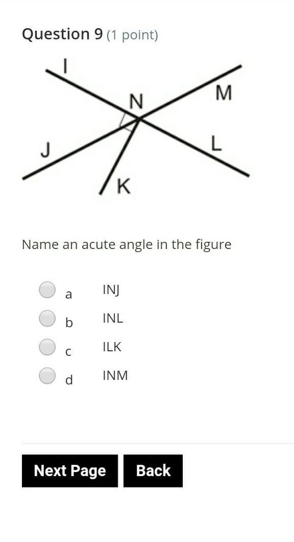 EASY GEOMETRY** name an acute angle on the figure​-example-1