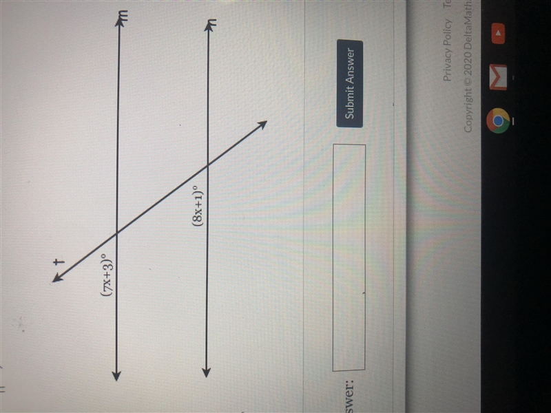 Given m||n, find the value of x.-example-1