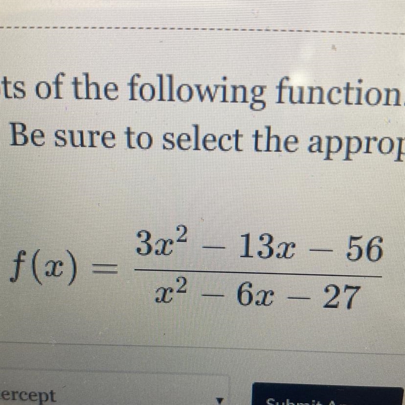 Find the x intercepts?-example-1