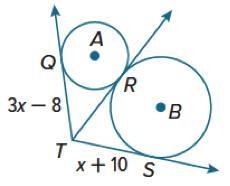 Find the value of x to the nearest hundredth. Assume that segments that appear to-example-1