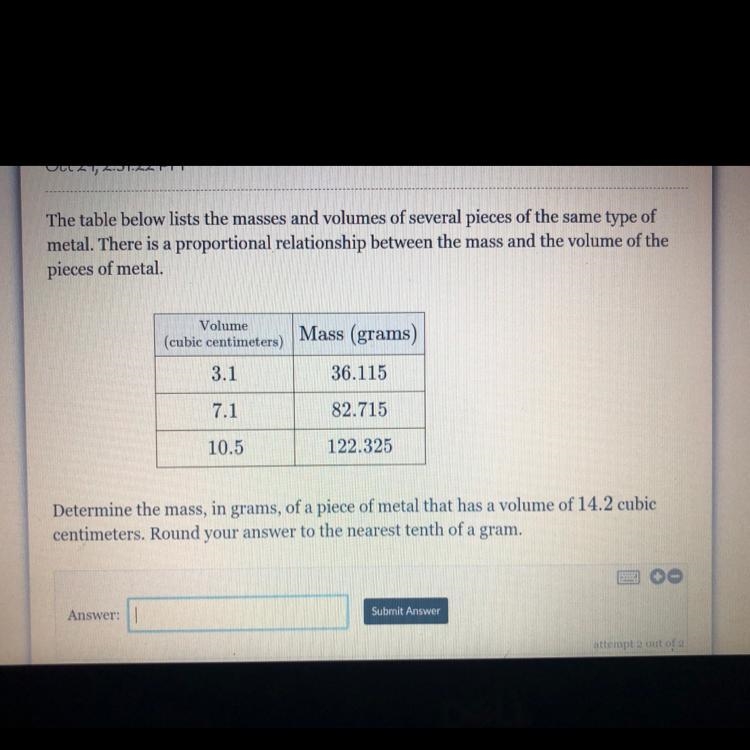 Please help me , it’s either suppose to be a fraction or decimal !-example-1