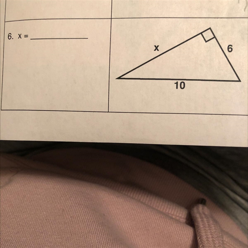 Find the value of x for each following-example-1