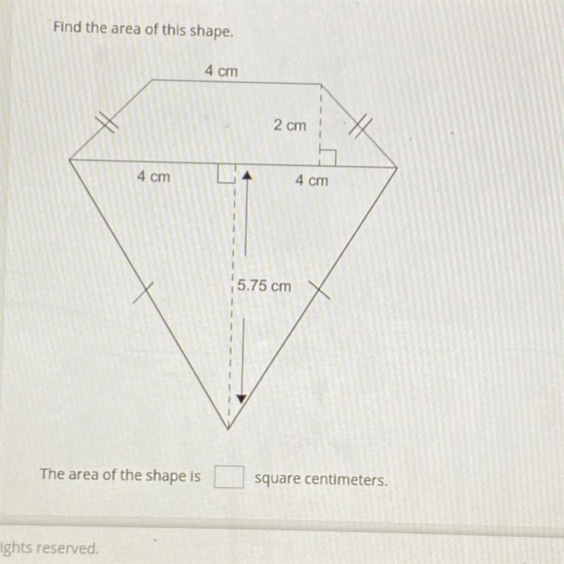 Find the area of this shape. The area of this shape is _______ square centimeters-example-1