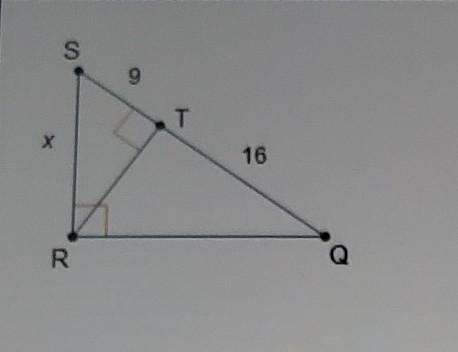 What is the value of x? O12 units O15 units O20 units O 24 units ​-example-1