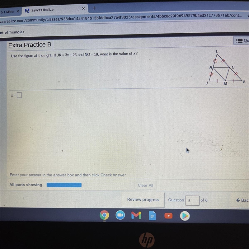 Use the figure to the right. Find x-example-1