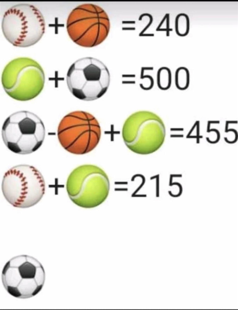 What is the value of the soccer ball?-example-1