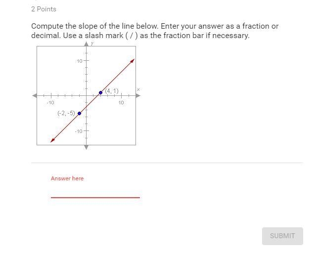 So the slope of this question is 1, does that mean I leave it as 1 or change it to-example-1