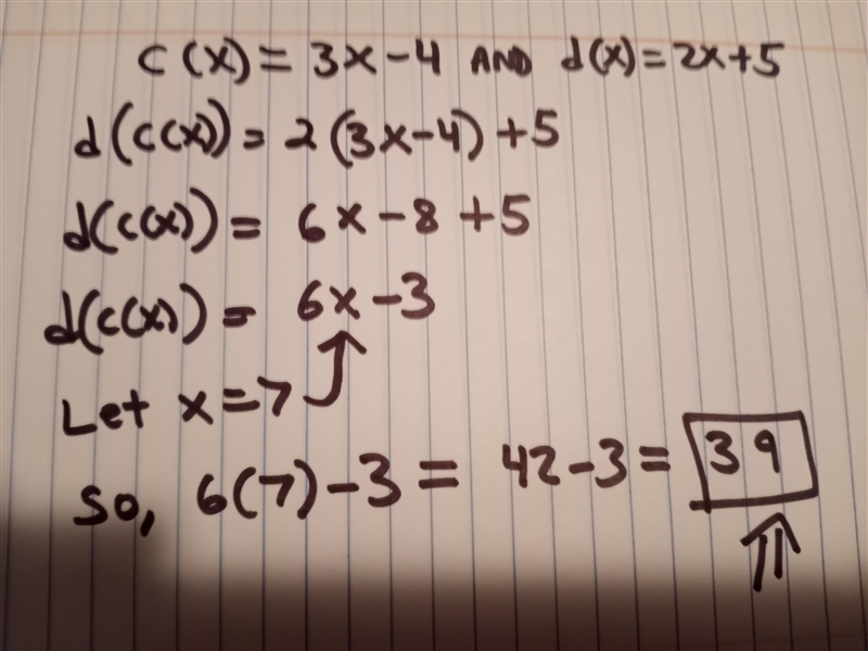 the function c(x) 3x-4 determines how many cupcakes need to be purchased for a birthday-example-1