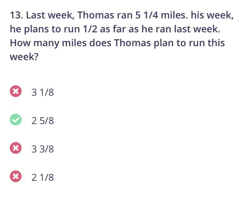 Last week, Thomas ran miles. This week, he plans to run as far as he ran last week-example-1