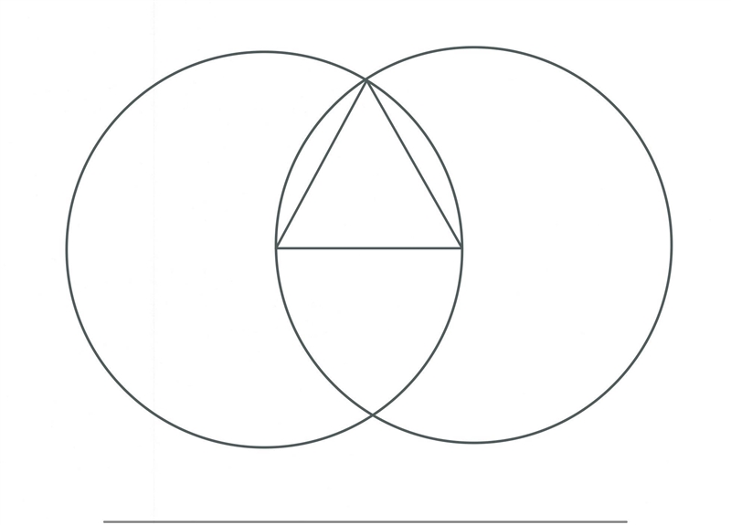 It is possible to construct an equilateral triangle using only a straightedge and-example-1