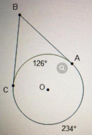 In the diagram of circle O, what is the measure of ? 27° 54° 108° 120°-example-1