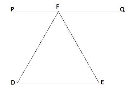 Write a paragraph proof of the Triangle Angle Sum Theorem using the following figure-example-1