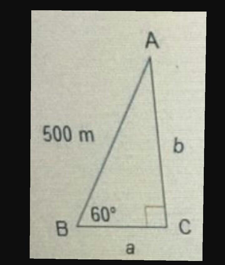 Building A and building B are 500 meters apart. There is no road between them, so-example-1