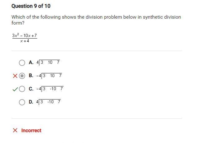 Which of the following shows the division problem below in synthetic division form-example-1