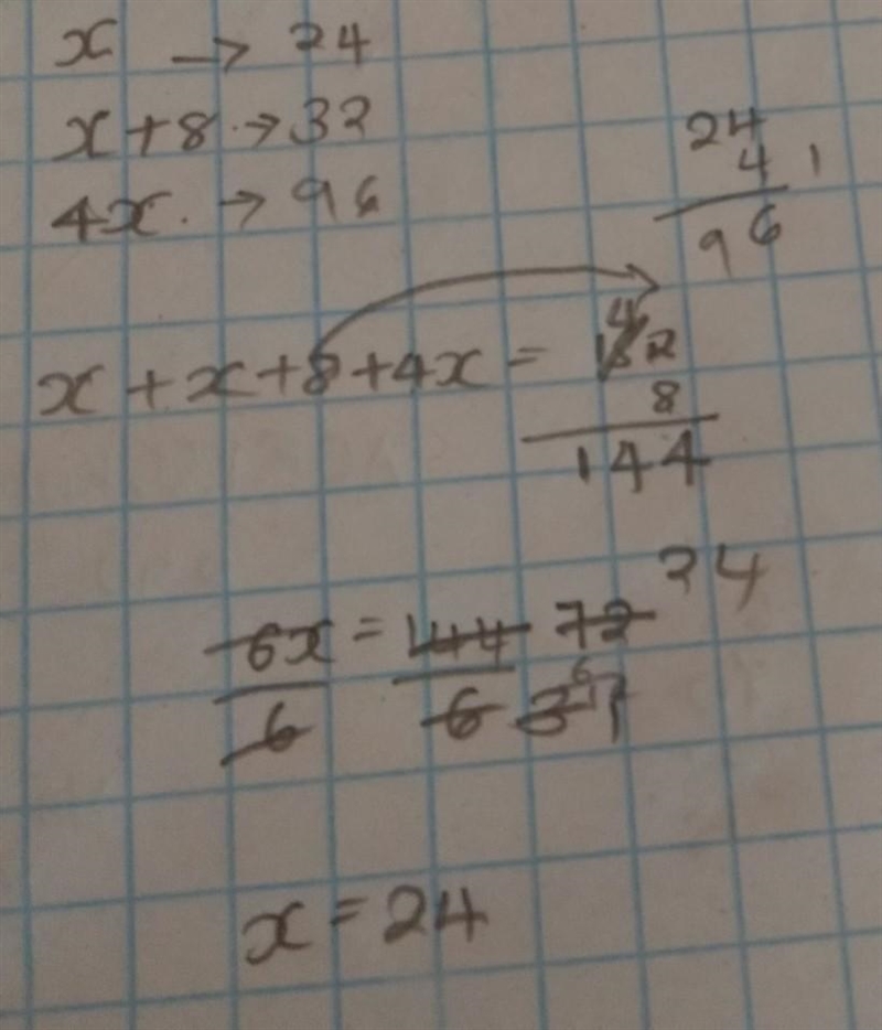 The sum of the three numbers is 152. The second number is 8 more than the first. The-example-1