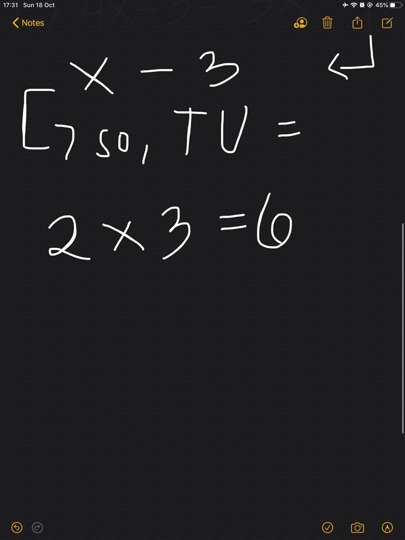 point t is on line segment su. given su= 5x , tu= 2x, and st= 4x-3, determine the-example-1