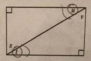 The figure below shows a rectangle with a diagonal drawn. Which equation shows the-example-1