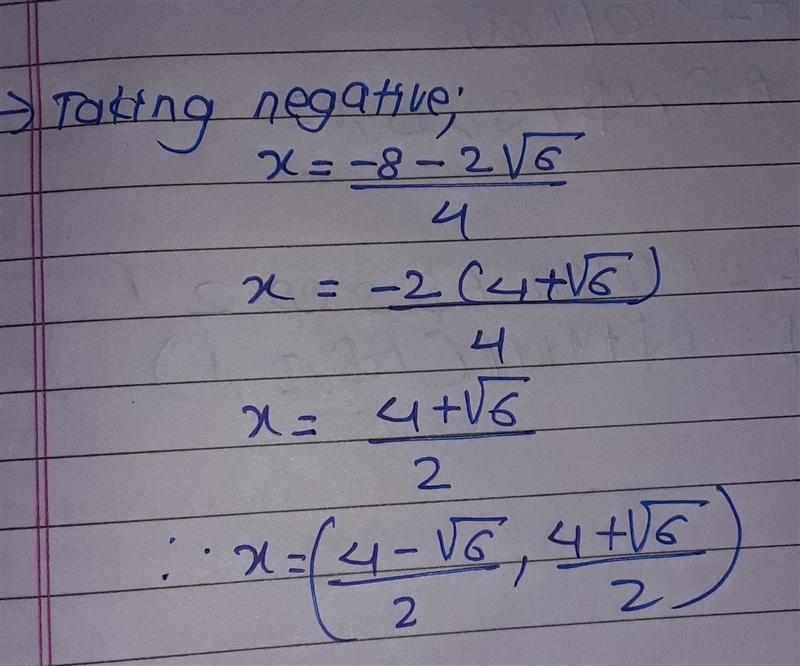 Solve using the quadratic formula 2x^2+8x-5=0-example-2