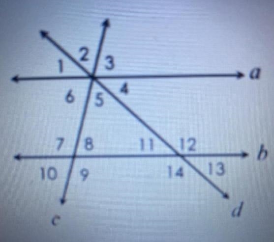 If a || b, m∠2 = 63°, and m∠9 = 105°, find the measure of each missing angle.-example-1