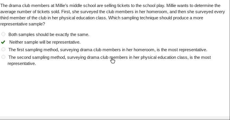 The drama club members at Millie’s middle school are selling tickets to the school-example-1