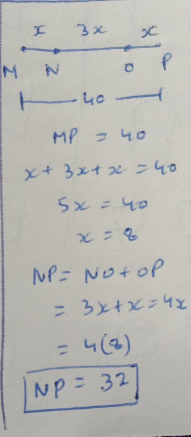 The point M,0 and p all lie on the same line segment, in that order, such that the-example-1