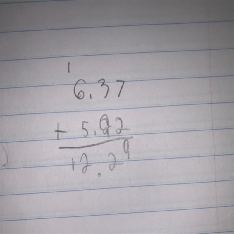 Which value of the variable is the solution of the equation? a + $5.92 = $12.29 a-example-1