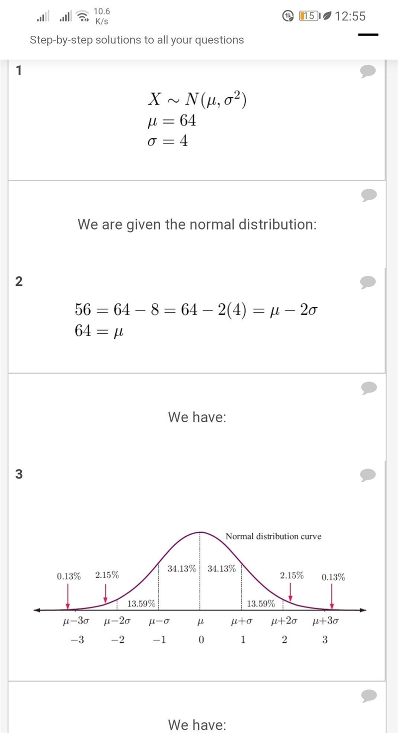 The arm lengths of people are normally distributed with a mean of 64 cm and standard-example-2