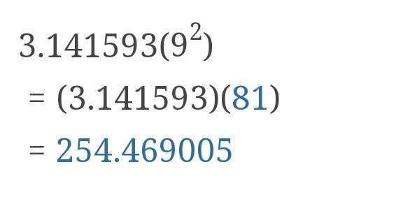 Find area of the circle ​-example-1